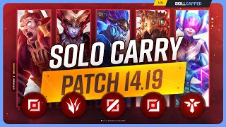 The NEW BEST SOLO CARRY CHAMPIONS on PATCH 1419  League of Legends [upl. by Kaliope131]