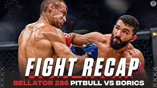 Patricio Pitbull DEFEATS Adam Borics To Retain Featherweight Title I BELLATOR 286 RECAP [upl. by Aisats599]