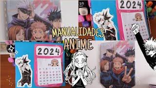 MANUALIDADES DE ANIMECALENDARIOdiy facil [upl. by Kiona]