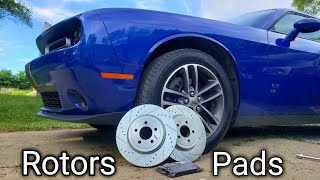 1523 Dodge Challenger Front Pads amp Rotors Replacement [upl. by Hasheem828]