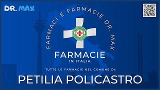 ⚕️Farmacie a PETILIA POLICASTRO in Provincia di CROTONE  Regione CALABRIA  👔 Dr MAX [upl. by Akinahc]