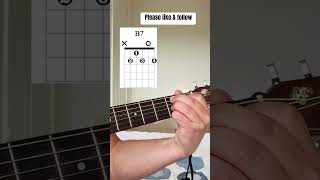 Guitar Lesson For Beginners  How To Play B7 Chord  B7 Guitar Chord guiterlesson guitartutorial [upl. by Adnawahs940]