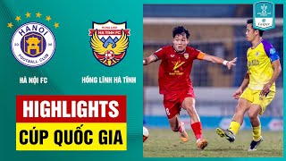 Highlights Hà Nội FC  Hồng Lĩnh Hà Tĩnh  Ăn miếng trả miếng hấp dẫn nỗ lực xuyên phá bất thành [upl. by Sherard147]