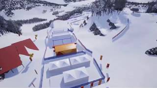 Amazing Preview of the 2018 Olympic SBX Course  FIS Snowboard [upl. by Shana]