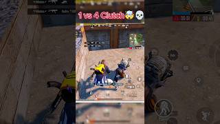 1 V 4 op clutch in BGMI mobile 🤯💀 shortvideo bgmi shorts reels [upl. by Kellia]