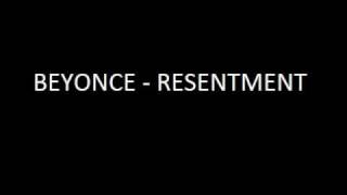 beyonce  resentment instrumental karaokelyrics [upl. by Glick]