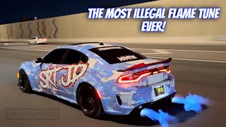 THE MOST ILLEGAL FLAME TUNED 1OF1 SCATPACK [upl. by Euqinu]