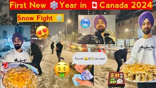 A life of 🇮🇳🇨🇦international student🧑‍🎓 in canada celebrating ❄️New Year in Canada 2024 vlog3 [upl. by Griz]