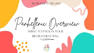 Auburn Panhellenic Overview What to pack in your recruitment bag [upl. by Boynton]