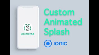 ionic 5 custom splash screen animated  In just 5 minutes [upl. by Kevon]