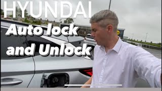 Auto lock and auto unlock  Hyundai Doors unlock autolock howto [upl. by Iatnohs218]