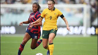 USWNT v Matildas  Game 1  Highlights  Game 2 Live on Paramount  10 [upl. by Marylynne9]