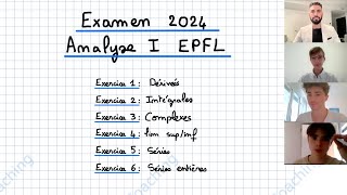 Examen 2024 Analyse I EPFL  Correction Détaillée des Exercices Clés pour Réussir [upl. by Atteyek]