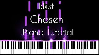 Chosen  Blxst  Piano Tutorial [upl. by Yssac]