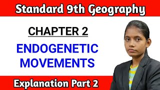 Endogenetic movements class 9th geography chapter 2 explanation part 2 in hindi [upl. by Acinnej536]