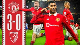 SEVEN CONSECUTIVE OLD TRAFFORD WINS 🔥  Man Utd 30 Bournemouth  Highlights [upl. by Airym]