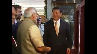 PM Modi welcomes Chinese President Xi Jinping [upl. by Airetak]