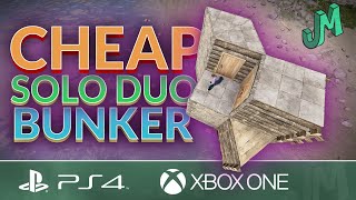 Cheap Solo Duo Bunker Starter 🛢 Side Saddle 🎮 Rust Console Base Design [upl. by Gilboa]