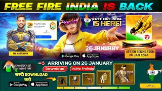 Free Fire India PreRegister Rewards Confirm ✅🥳  Fire New Event  Ff New Event  Ff new event today [upl. by Palocz]