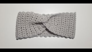 How To Crochet HEADBAND  Beginners Tutorial Step by Step [upl. by Anelac24]