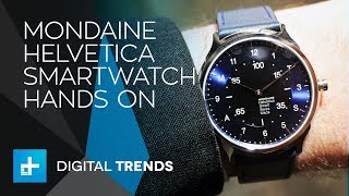 Mondaine Helvetica Smartwatch  Hands On First Look at Baselworld 2018 [upl. by Germayne]