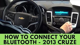 2013 Chevrolet Cruze How to Connect Bluetooth [upl. by Ferrick907]