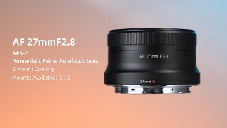 📌New Mount Available 📦7Artisans  AF 27mm f28 Z [upl. by Aninahs]