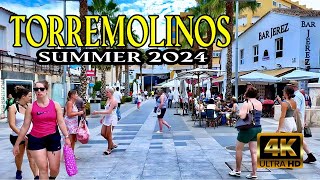 Torremolinos Spain Charming Town Summer 2024  costa del sol malaga Andalusia 4k [upl. by Allegna]