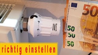 Richtig heizen im Winter  Erklärung Thermostat einstellen [upl. by Aanas]