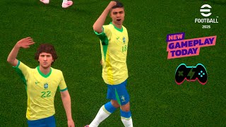 eFootball 2025 Mobile Changes amp Improvements  Brazil vs Argentina [upl. by Amary]