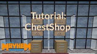 Minecraft Towny PvE OMM Tutorial ChestShop [upl. by Nilsoj]