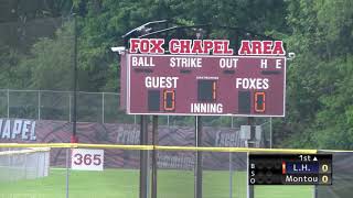 WPIAL Baseball SemiFinals 52521 Laurel Highlands v Montour [upl. by Dorris]