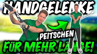 DIE HANDGELEKE IM GOLFSCHWUNG PEITSCHEN FÜR MEHR LÄNGE 🏌️⛳️ [upl. by Ccasi]