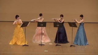 フルート吹きの休日・J．カステレードFlutes En VacancesCASTEREDE Jacques18th FluteFestival Flute Qartet Lumiere [upl. by William]