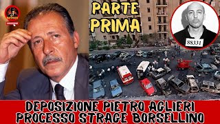 Deposizione inedita Pietro Aglieri strage di via Amelio processo Borsellino prima parte [upl. by Alwin]