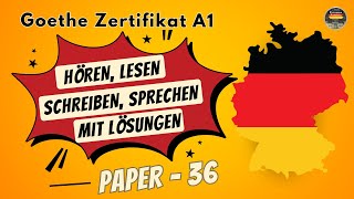 Start Deutsch A1  Paper  36  Hören Lesen Schreiben Sprechen mit den Lösungen [upl. by Enid]