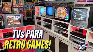 Qual a melhor TV para retro games Conheça minha Game Room [upl. by Arymat68]