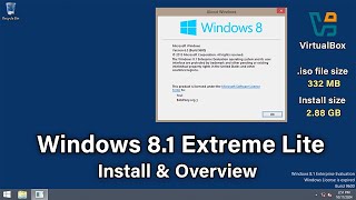 Windows 81 Extreme Lite  The Ultimate Lightweight Windows 8 [upl. by Stoneman]