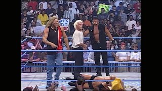 WCW Thunder 532000 The Wall vs Total Package Russo hits Flai Ric Flair vs Kidman Nash and Hogan [upl. by Nolrac279]