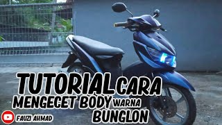 Tutorial cara pengecetan body MIO SOUL GT warna bunglon  samurai [upl. by Ssecnirp]