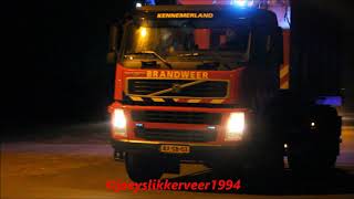 8x brandweer naar grote brand vork en mes haarlemmermeerse bos hoofddorp [upl. by Yeaton]