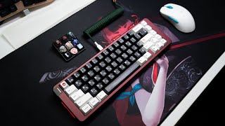 I MISS THIS BOARD Space 65 r3 Sarokey Strawberry Wine Switches Typing Test ASMR [upl. by Youngran]