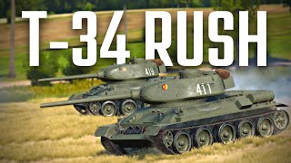 Early Cold War T34 Tanks Raiding NEW West Germans in Gunner HEAT PC  April Fools Update [upl. by Amarette]