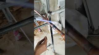 Technique of copper pipe welding  how to joint copper pipe joints  shorts copper ytshorts [upl. by Crabb]