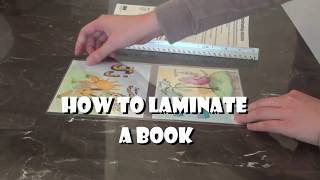 How to Laminate a Book  DIY  EASY [upl. by Ycam]