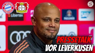 Pressetalk mit Vincent Kompany vor FC Bayern  Bayer Leverkusen  DFBPokal [upl. by Malaspina]