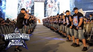 An army of John Cenas make their WrestleMania entrance WrestleMania 25 [upl. by Harper]