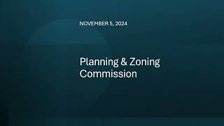 11052024 Rockdale Planning and Zoning Regular Meeting [upl. by Altman329]