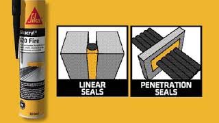 Sikacryl®620 Fire  fire rated sealant for linear joints and penetrations [upl. by Schwejda]