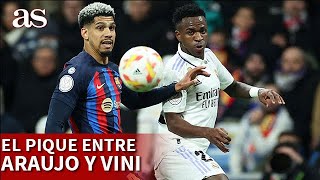 BARÇA 0  REAL MADRID 4  ARAUJO RESPONDE tras su PIQUE CON VINICIUS  DIARIO AS [upl. by Eivod127]